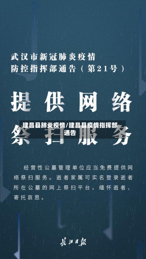 建昌县肺炎疫情/建昌县疫情指挥部通告