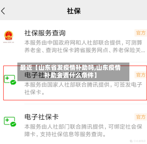 最近【山东省发疫情补助吗,山东疫情补助金要什么条件】