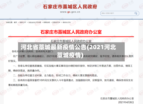 河北省藁城最新疫情公告(2021河北藁城疫情)-第2张图片