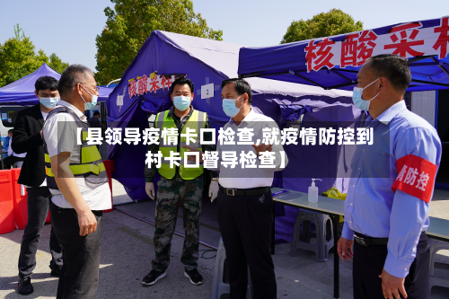 【县领导疫情卡口检查,就疫情防控到村卡口督导检查】