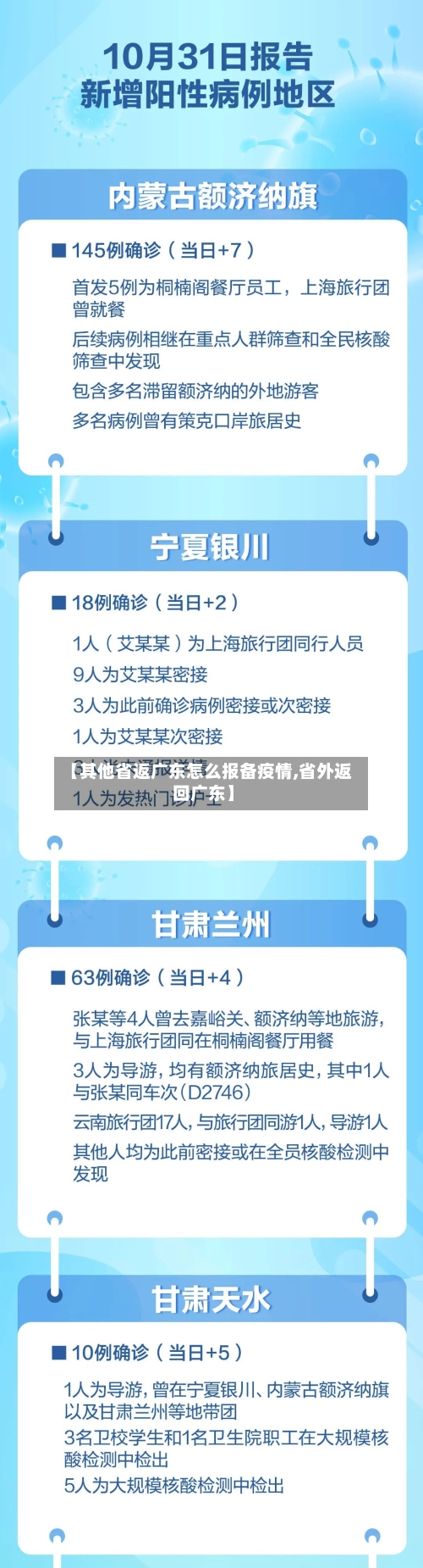 【其他省返广东怎么报备疫情,省外返回广东】
