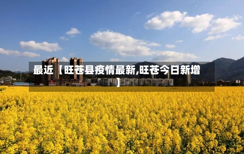 最近【旺苍县疫情最新,旺苍今日新增】-第2张图片