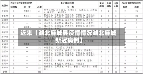 近来【湖北麻城县疫情情况湖北麻城新冠病例】-第2张图片
