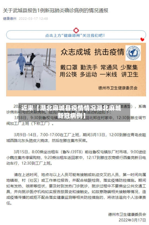 近来【湖北麻城县疫情情况湖北麻城新冠病例】