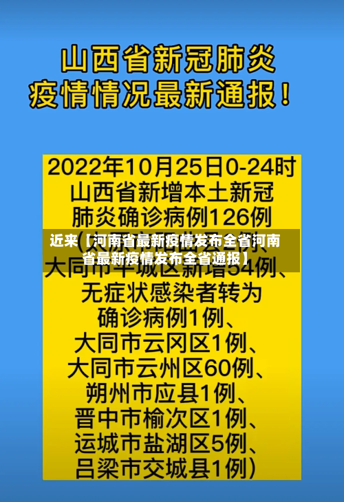 近来【河南省最新疫情发布全省河南省最新疫情发布全省通报】-第2张图片