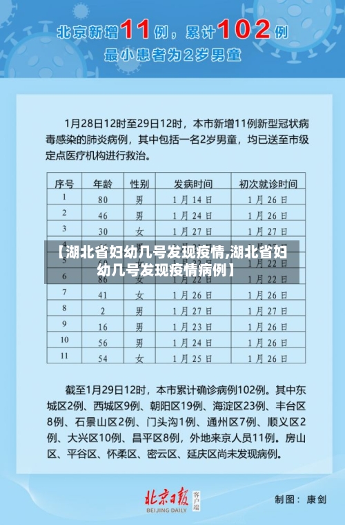 【湖北省妇幼几号发现疫情,湖北省妇幼几号发现疫情病例】