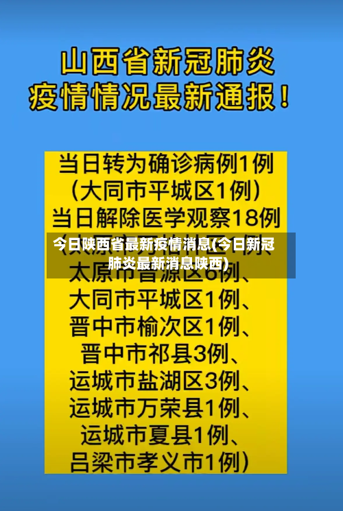 今日陕西省最新疫情消息(今日新冠肺炎最新消息陕西)-第2张图片