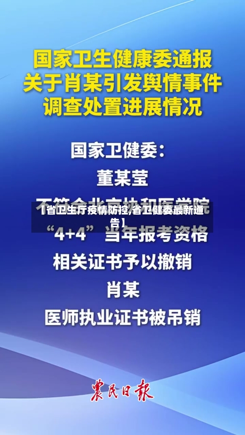 【省卫生厅疫情防控,省卫健委最新通告】-第2张图片