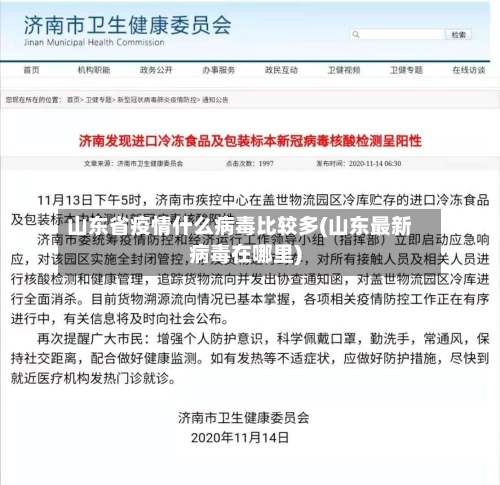 山东省疫情什么病毒比较多(山东最新病毒在哪里)