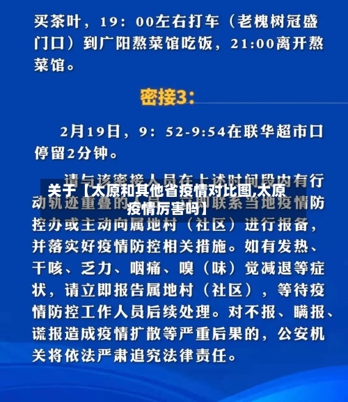 关于【太原和其他省疫情对比图,太原疫情厉害吗】