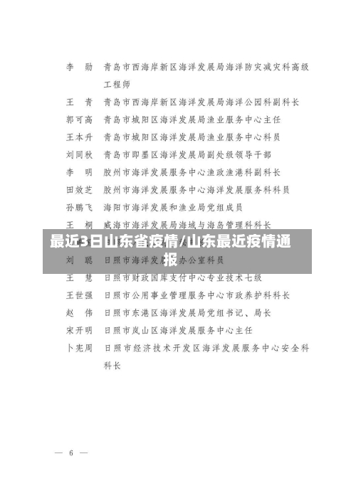 最近3日山东省疫情/山东最近疫情通报