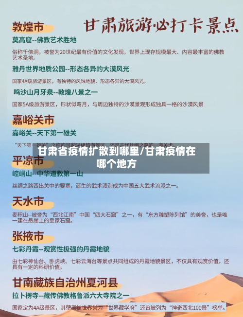 甘肃省疫情扩散到哪里/甘肃疫情在哪个地方-第2张图片