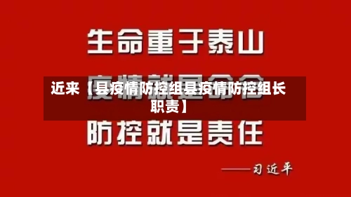 近来【县疫情防控组县疫情防控组长职责】-第3张图片