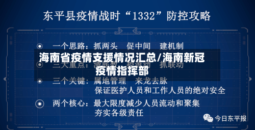 海南省疫情支援情况汇总/海南新冠疫情指挥部-第2张图片