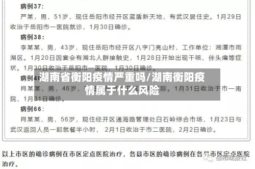 湖南省衡阳疫情严重吗/湖南衡阳疫情属于什么风险-第2张图片