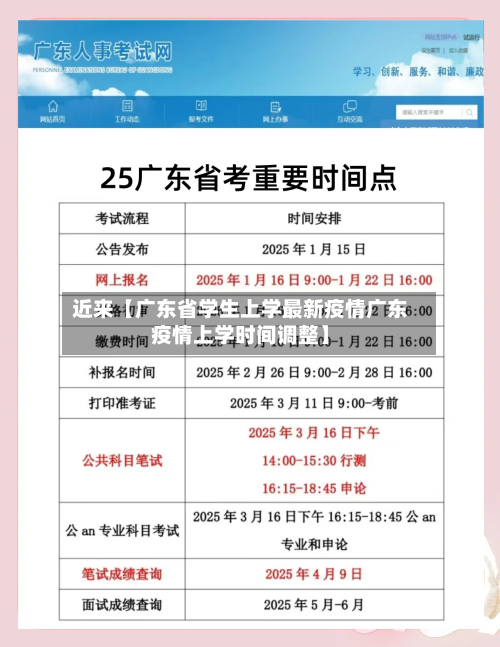 近来【广东省学生上学最新疫情广东疫情上学时间调整】-第2张图片